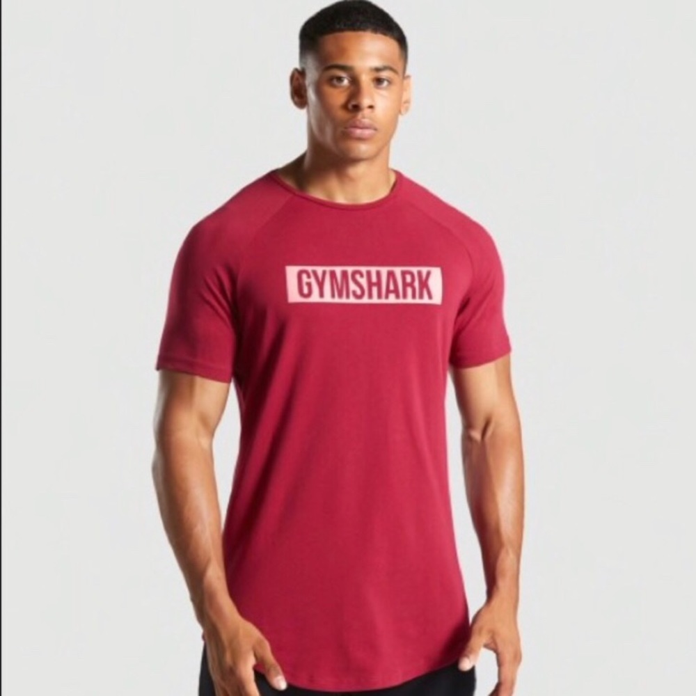 Gymshark Block T-Shirt - Deep Claret